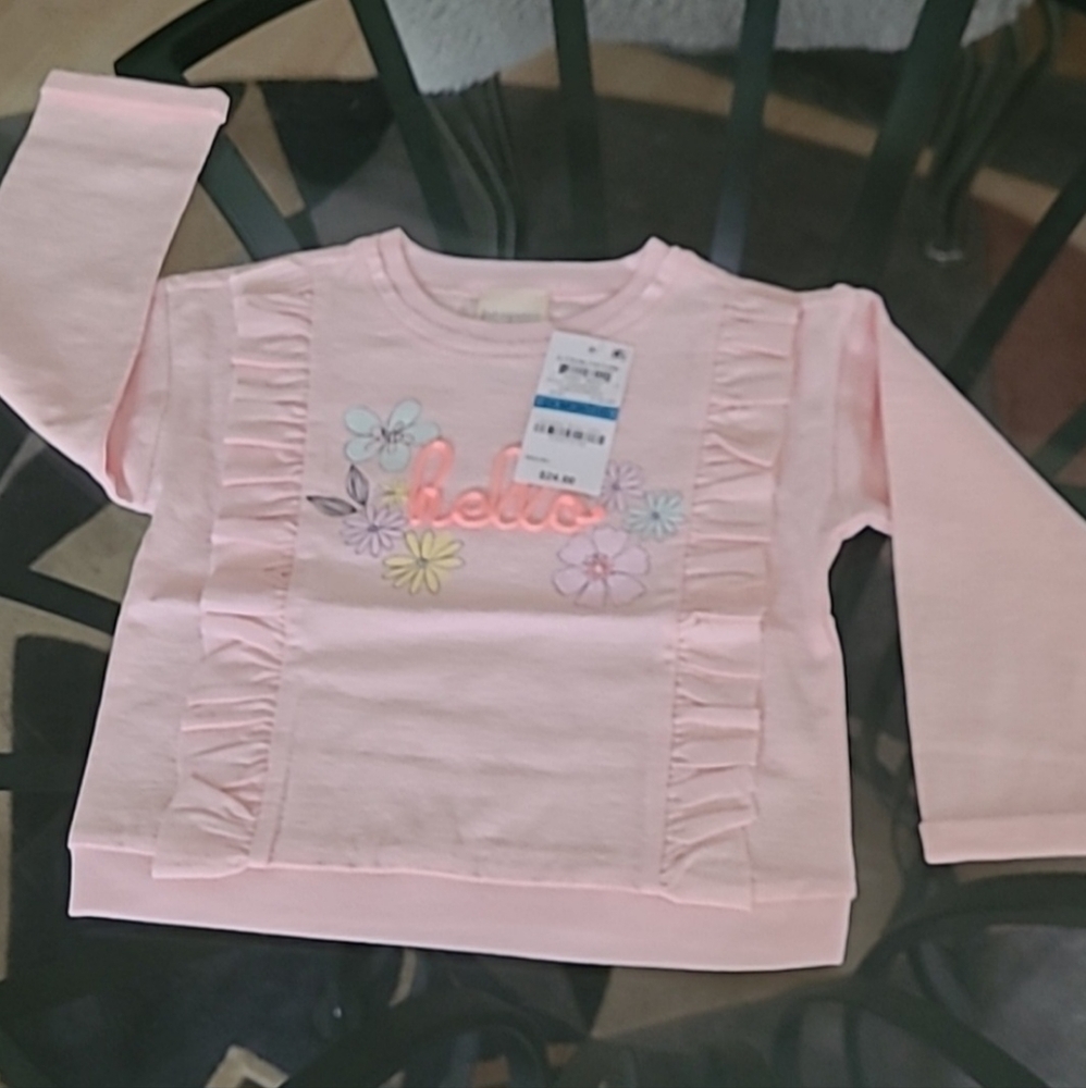 NWT Ruffle Sleeve Kids Top ❤️ - Picture 3 of 4